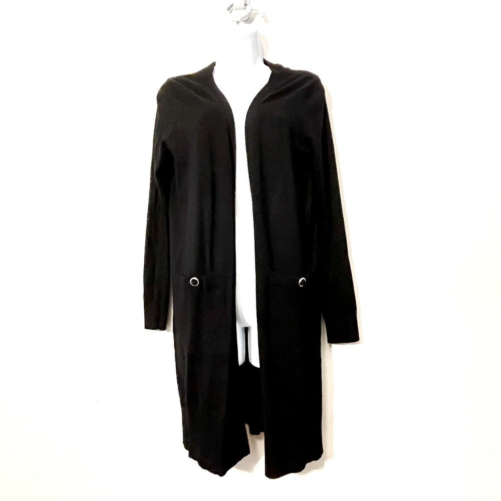 NY & Company Black Long Cardigan